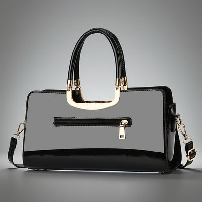 [Evening Wedding Bag] Women's Evening Bag Handbag New Glossy Texture Random Trimming Elegant Women's Bag Single Shoulder Crossbody Hand Carry Suitable for Evening Wedding High-End Women's Bag