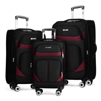 New York Xpress Durable Softside Luggage Lightweight Expandable with Spinner Wheels & Combination Lock, Reinforced Handles, Carry On Airline Approved and Checked, Soft Shell Travel Case for Men & Women, Available in 22", 26", 30", 34"