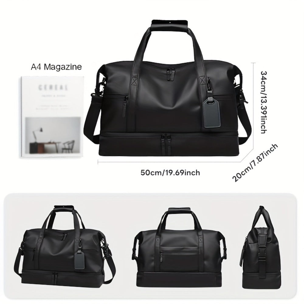 Overnight Bag Carry on Bag Travel Bag with Shoe Pouch Large - Capacity Men'S Weekend Travel Bag with Shoe Compartment Large - Capacity Sports And Fitness Bag, Men'S Handbag, Short - Distance Travel Backpack, Women'S Single - Shoulder Bag