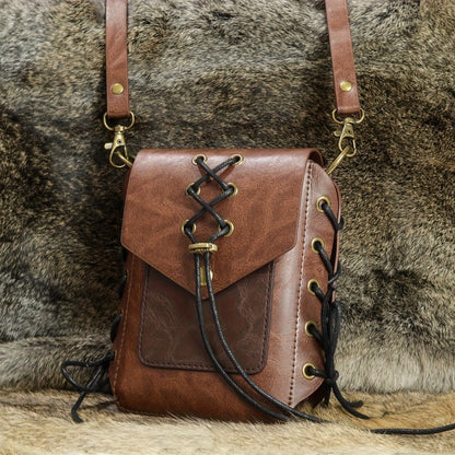 Handmade Vintage Crossbody Bag Woven with Hemp Rope, Portable Phone Bag, Key Bag Suitable for Daily Travel