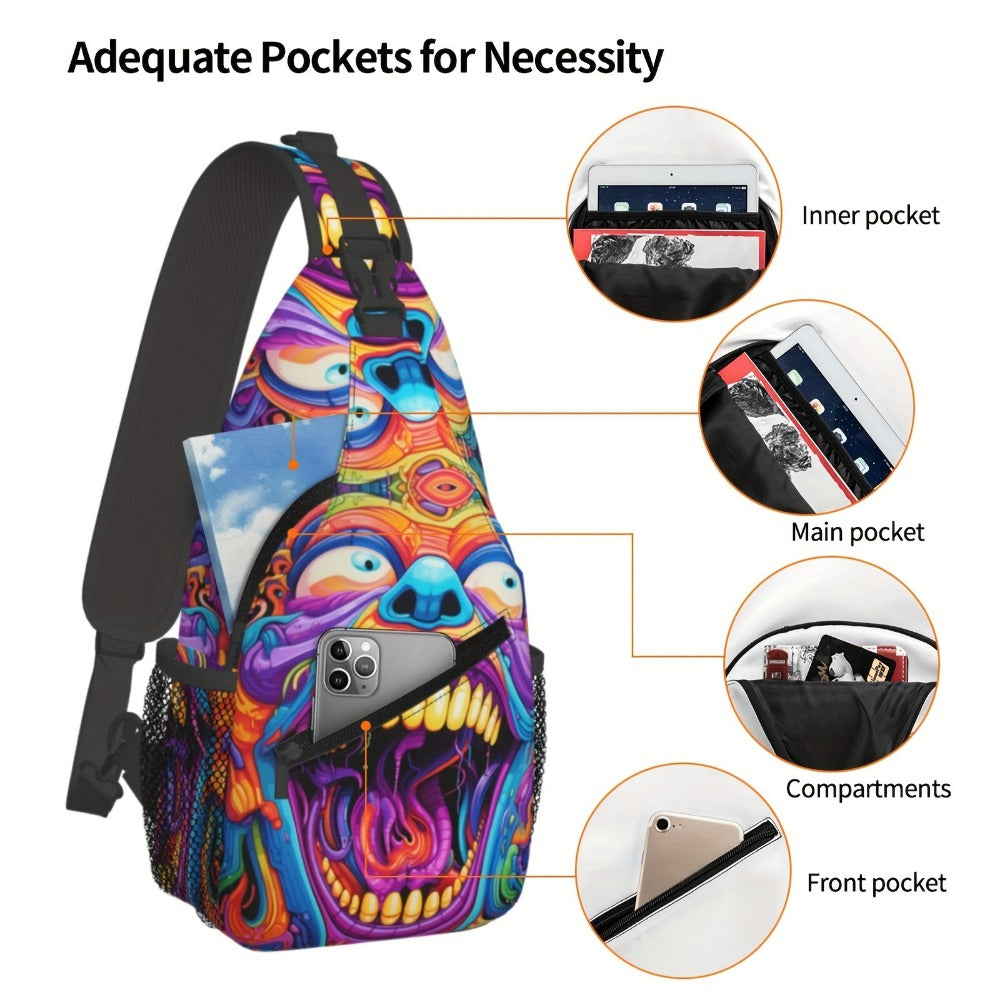 Sling Bag – Polyester, Large Capacity, Waterproof, for Travel & School | Bag Vero – detail view 5