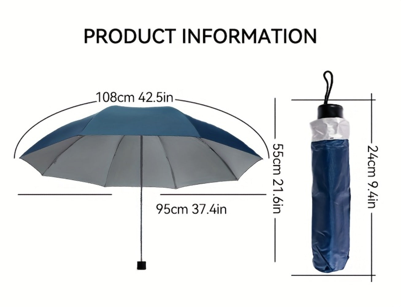 4pcs Folding Umbrella, Umbrella Windproof Travel Umbrellas for Rain, Durable & Compact Umbrella, Portable Umbrella for Travel, Casual Durable Lightweight Portable Business Style Umbrella for Men & Women