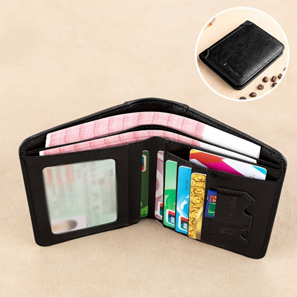 BANYANU Premium RFID Blocking Wallet For Men, Billeteras De Hombre, Minimalist Bifold/Trifold Design, Slim Card Holder For Travel, Shopping, Birthday, Father'S Day Gift