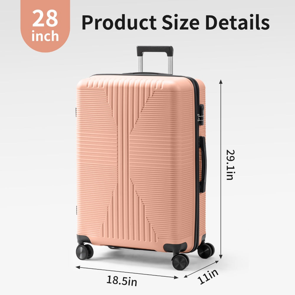 20/24/28 Inch Luggage with Smooth Spinner Wheels, Hard Shell PP Suitcase, Lightweight Travel Luggage, Carry-On, Airline Approved, Lightweight, Smooth Spinner Wheels, Hard Shell, Travel Luggage, Suitcase