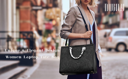NUBILY Women's High Quality Laptop Tote Bag Compatible for 15.6-inch Laptop, Lightweight Computer Briefcase with Adjustable Strap, Large Capacity Handbag for Travel, - Stylish & Professional for a day/NUBILY Laptop Bag for Women 15.6-inch, High