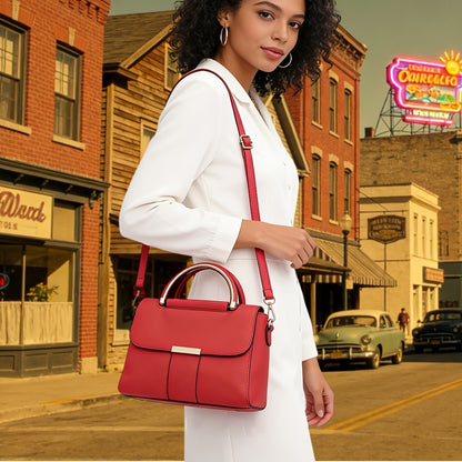 Women'S Shoulder Bag | Retro Brown Handbag, Easy Flip Cover + Lock Design, Elegant And Versatile, Suitable for Daily Commuting And Shopping, Just Right for Holding Small Items. Looks Good on Both Shoulder And Crossbody, an Excellent Gift Choice