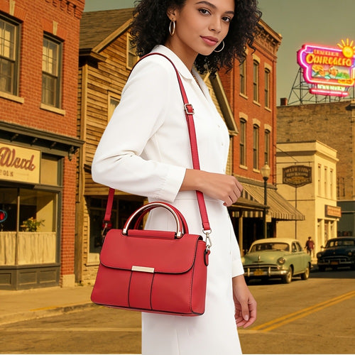 Women'S Shoulder Bag | Retro Brown Handbag, Easy Flip Cover + Lock Design, Elegant And Versatile, Suitable for Daily Commuting And Shopping, Just Right for Holding Small Items. Looks Good on Both Shoulder And Crossbody, an Excellent Gift Choice