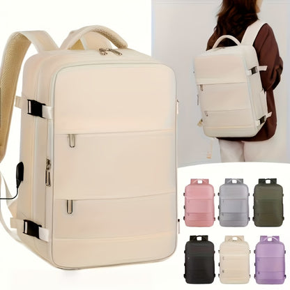 CuteCity Travel Backpack, Unisex Large Capacity Casual Backpack, Stylish And Versatile Multi Compartment Laptop Bag, Men's Business Travel Backpack, Outdoor Portable Multifunctional Multi Pocket Office Commuting Backpack