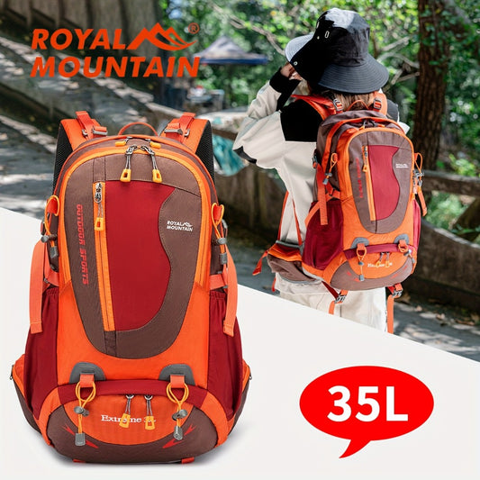 Hiking Backpack for Men Women, 9.25gal Lightweight Travel Camping Backpack Hiking Daypack for Cycling Running, Outdoor Backpack Large Capacity Travel Light Leisure Hiking Backpack Female Sports High Quality Travel Mountaineering Bag
