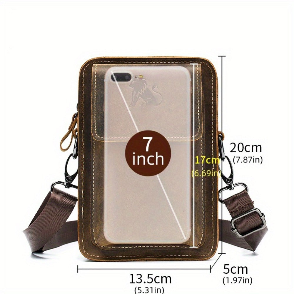 Waist Bag – Genuine Leather, Genuine Leather Waist Vintage Cowhide | Bag Vero – detail view 11