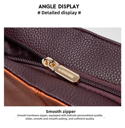 PU Elegant and Retro Women's Tote Bag, Large Capacity Women's Shoulder Bag, Smooth Fabric Crossbody Bag, High-quality Handbag, Suitable As A Gift