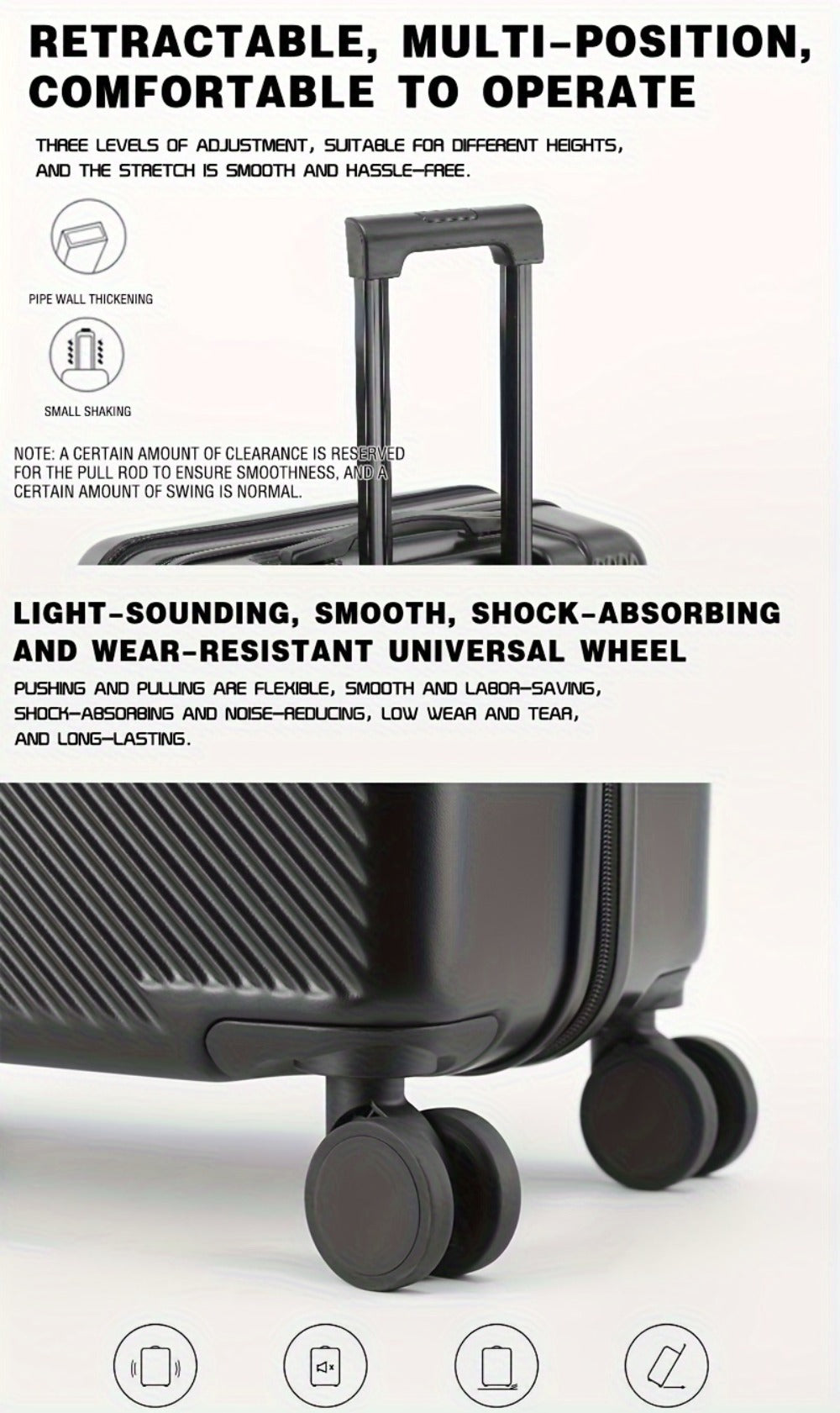 All-purpose Luggage Is A Must-have for Travel. 20-inch Luggage Is Available with USB