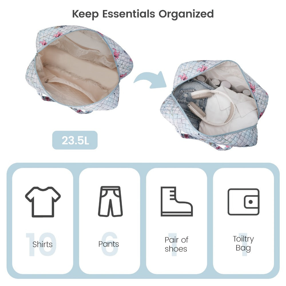 Travel Makeup Bag – Quilted, Trolley Sleeve, for Travel | Bag Vero – detail view 22