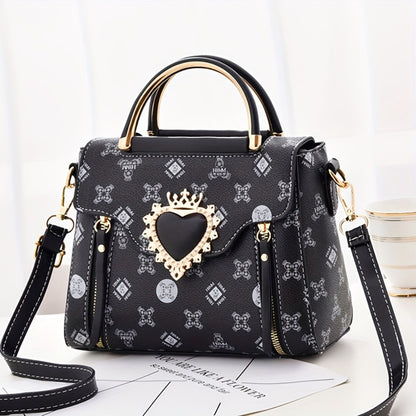 Mini Heart-shaped Women's Bag Shoulder Bag, Simple And Stylish Handbag Messenger Bag