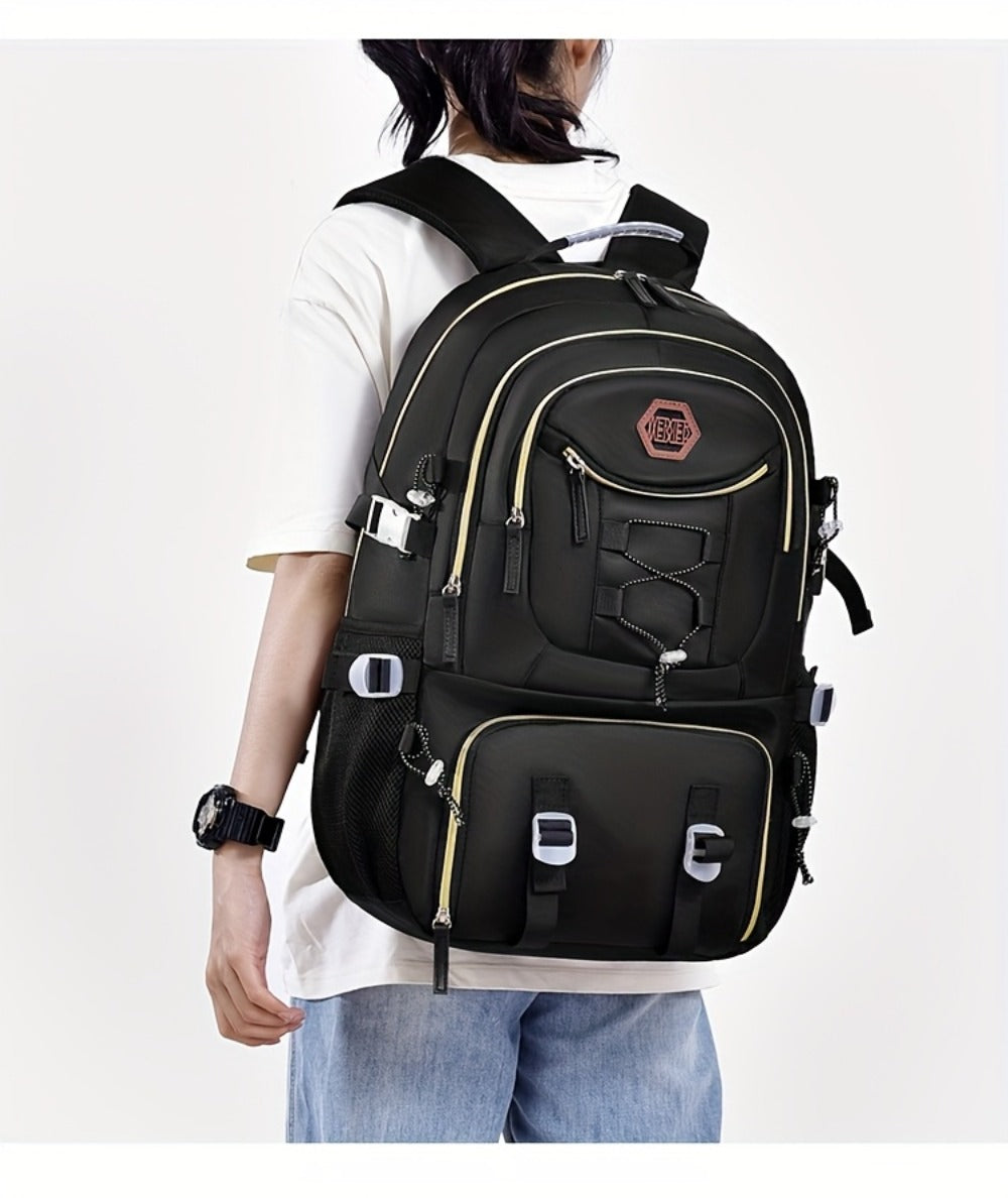 Large Capacity Backpack with Separate Shoe Compartment - Durable, Easy-to-Clean, Multiple Compartments for Business Trips, Daily Use & Outdoor Travel - Holiday Gift, Adjustable Strap, Lightweight, Laptop Compartment, Travel Gear