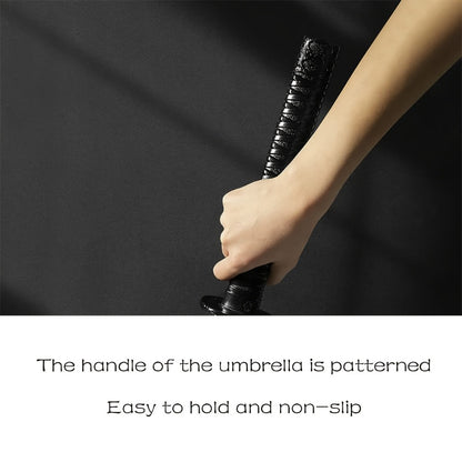 Samurai Umbrella, Sword Umbrella One-Touch Auto Open/Close, Windproof, 24-rib Steel Frame, Cosplay Theme Activities, Ideal Gift for Anime Fans, Outdoor Gear, Fashion Accessories, Sturdy Frame, A Must Have for Comic Book Lover