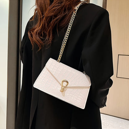 Crossbody Bag for Women – Crocodile Pattern Vintage Detachable Strap | Bag Vero – detail view 10