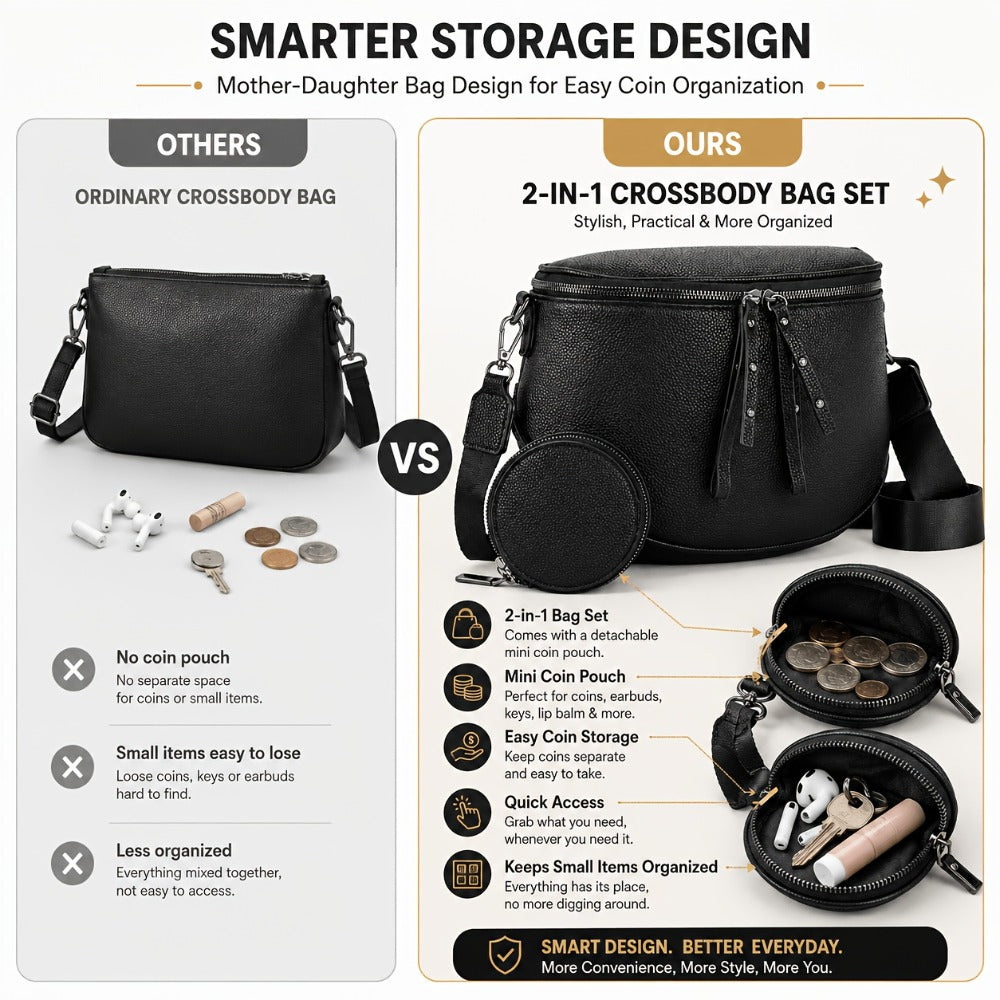 Crossbody Bags for Women, Large Vegan Trendy Bum Bag