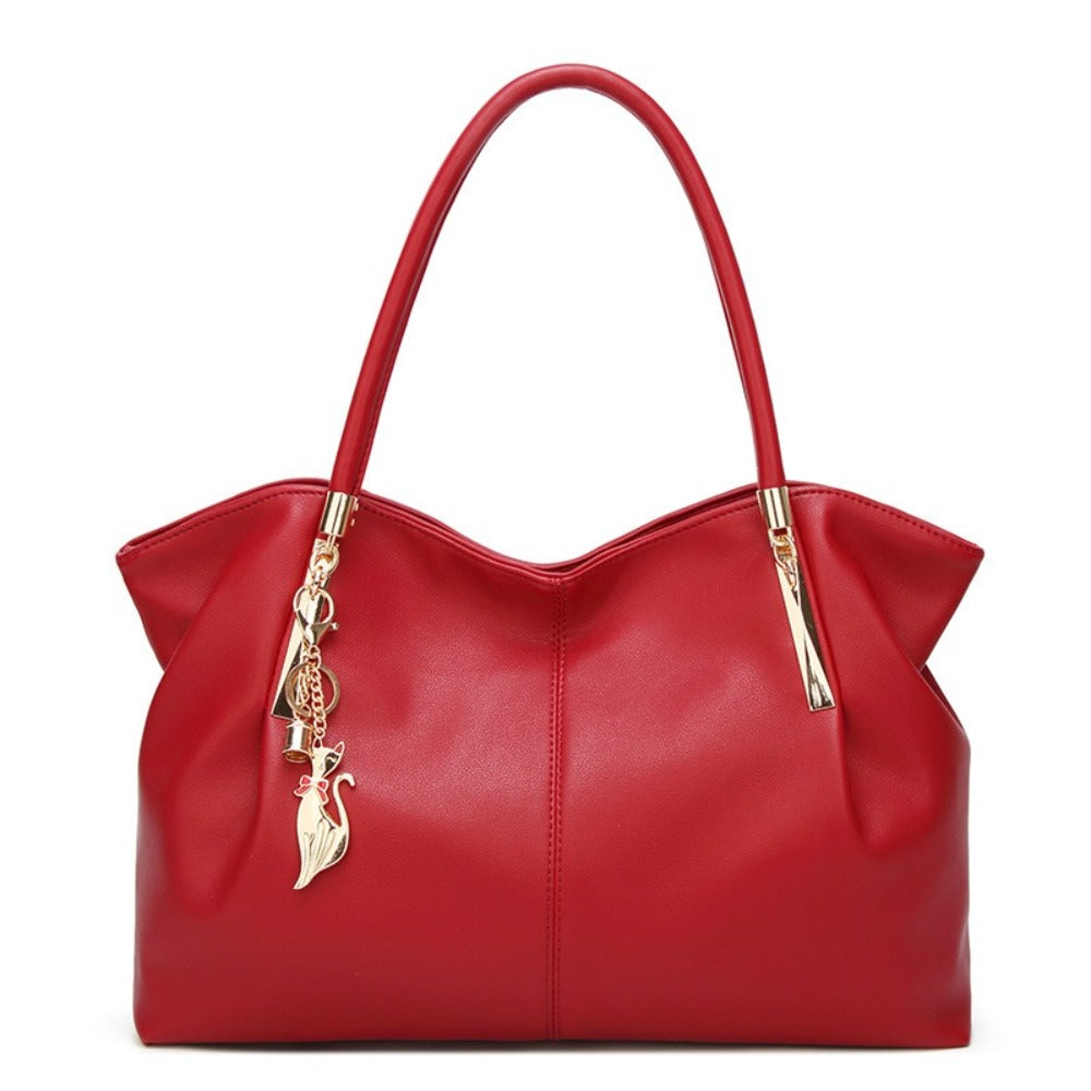 Women's Mom Tote Bag Large Capacity Chic Minimalist Textured Shoulder Crossbody Purse Versatile Multi Function Carryall