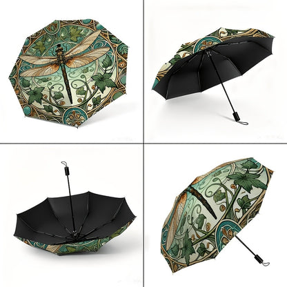 New Umbrella Featuring Dragonfly Print—lightweight,, and Perfect for Daily Commuting. Ideal for Travel, Outdoor Excursions, and Activities, This Beautifully Patterned Umbrella Is an Essential Item for Every Household.