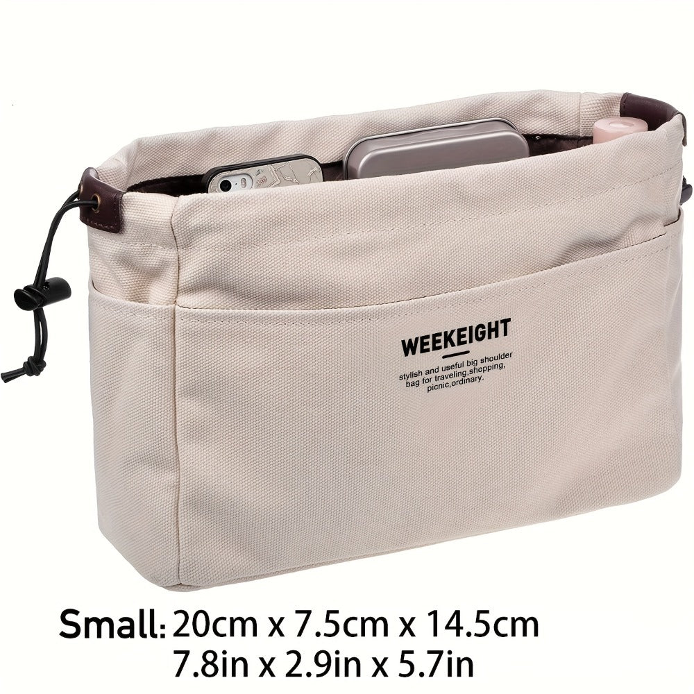 Pack Within Pack, Drawstring Organizer Bag with Multiple Pockets, Lightweight Portable Travel Storage Bag, Large Capacity Inner Pocket Organizer, Multifunctional Multi-Pocket Purse