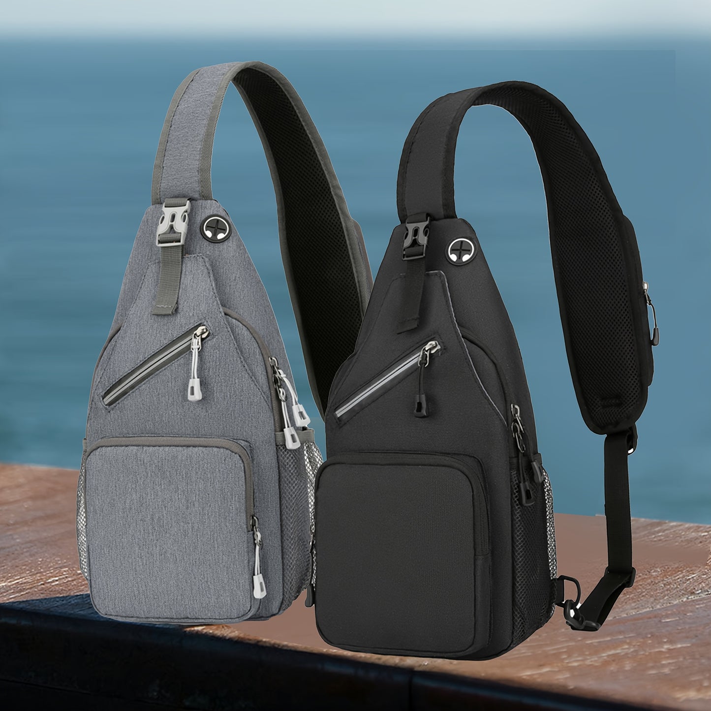 2pcs Single Shoulder Bag for Men And Women, 21 Combinations Trendy Canvas Leisure Sports Small Backpack Oxford Cloth One Shoulder Bag Messenger Bag Chest Bag