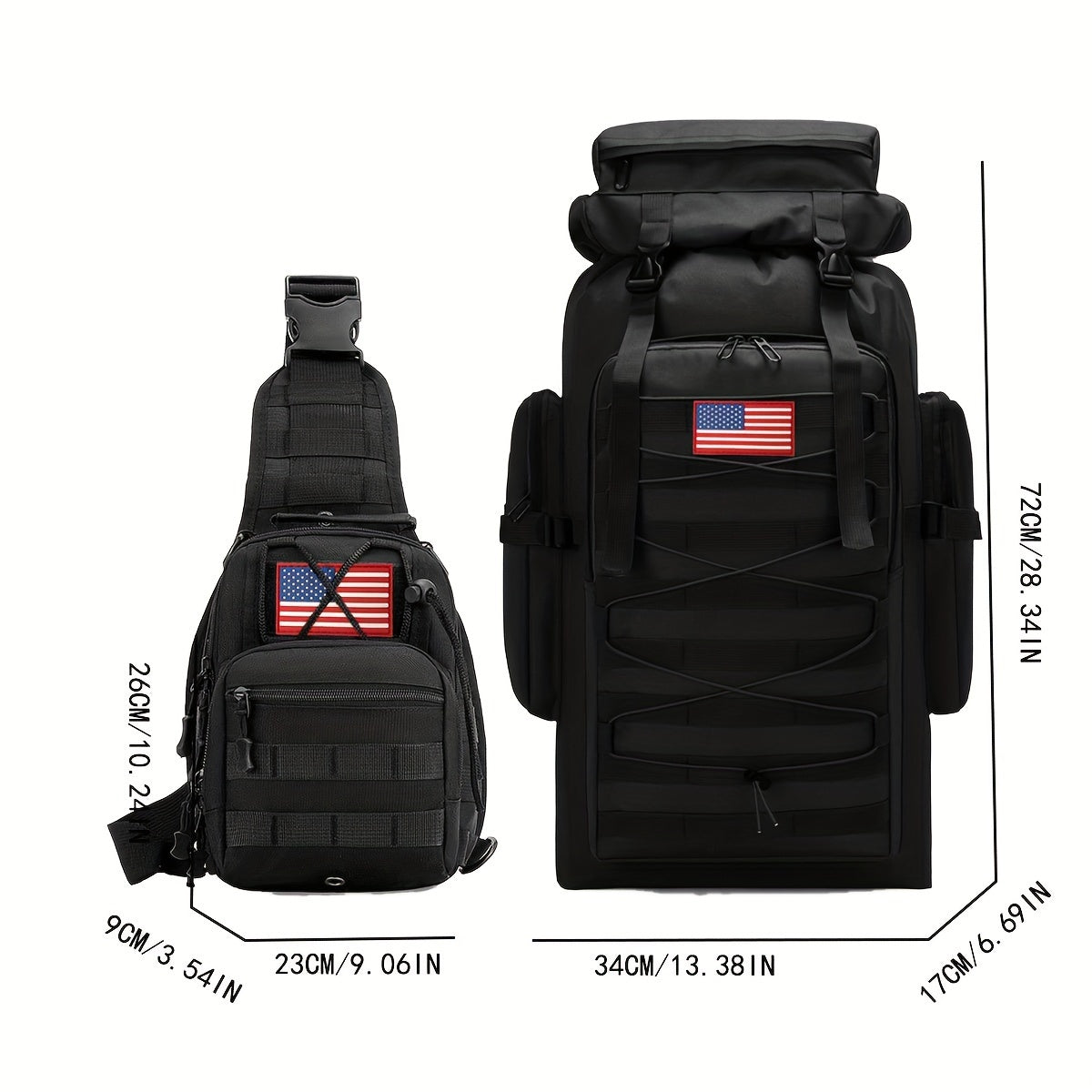 Men's Women's Hiking Backpack for Camping Backpack Rucksack Days Assault Pack for Climbing