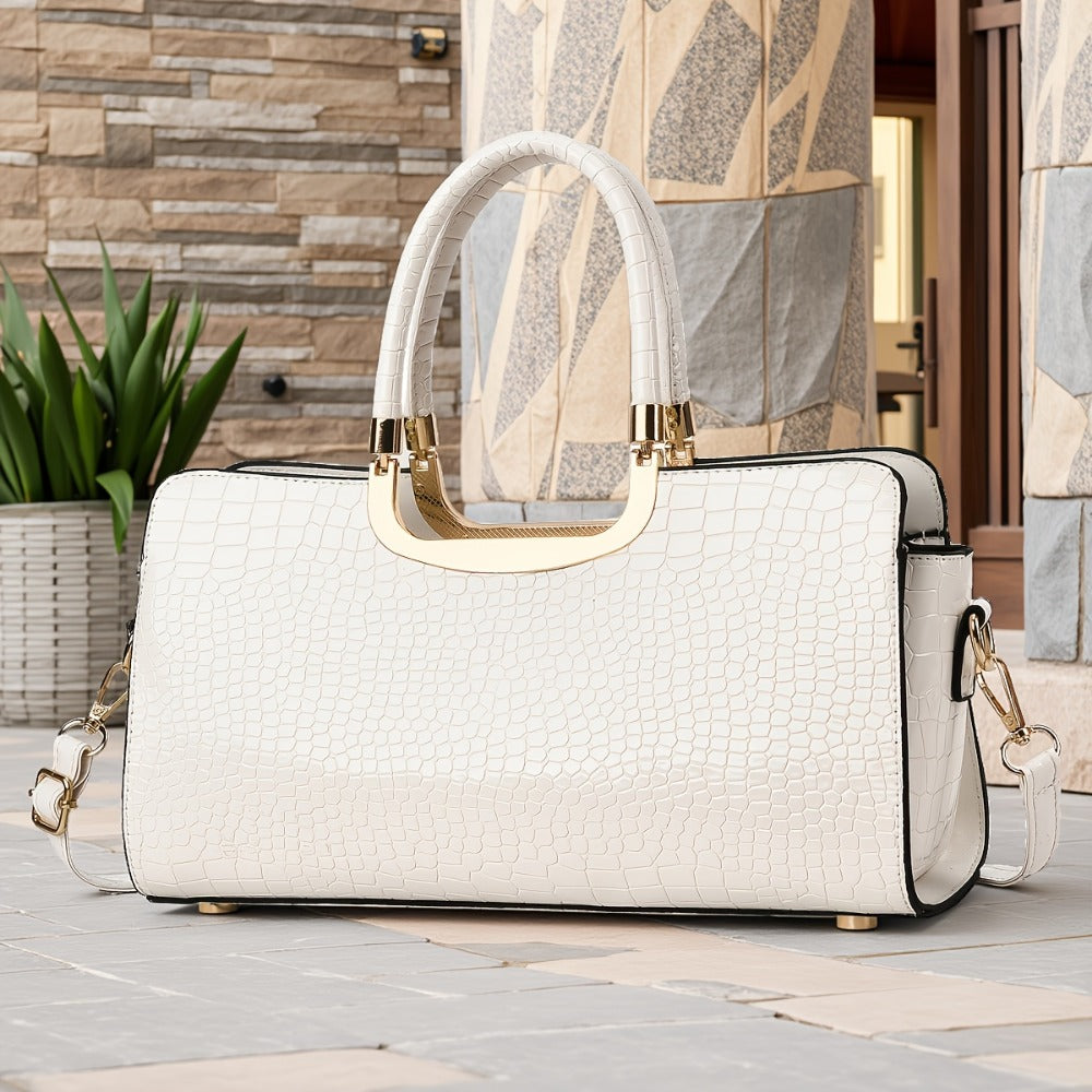 Crossbody Bag for Women – Polyester, Croc Print Glossy Evening Way | Bag Vero – detail view 26