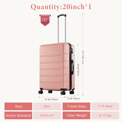 20/24/28 Inch Carry On Luggage - Hard Shell ABS Suitcase With Double Spinner Wheels, Lightweight Expandable Rolling Luggage With TSA Lock - For Travel - Suitable for Business & Leisure - Ideal Gift for Frequent Travelers