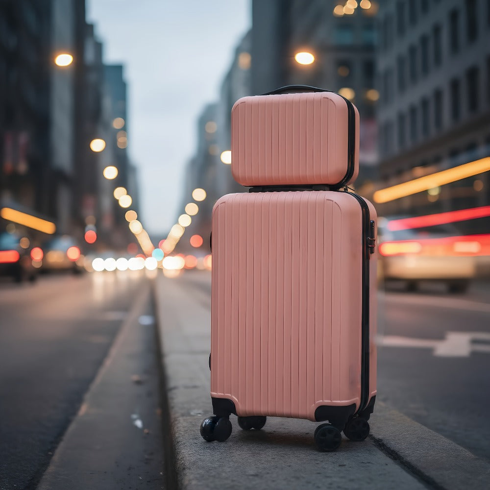 Trolley Suitcase, Travel Handbag, Makeup Bag, A Single 20in Suitcase, Men'S Luggage, Women'S Luggage, ABS Material Suitcase, Suitable For Business Travel, Personal Travel, Mixed Colors