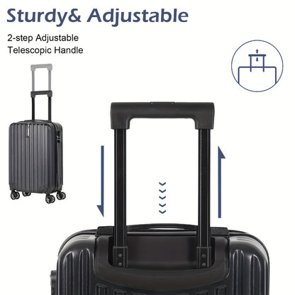 2pcs Set Trolley Case Hook (20"+ 14"), with Suitcase, Lightweight PC Abs Hardshell, TSA Lock, Multi-color Options