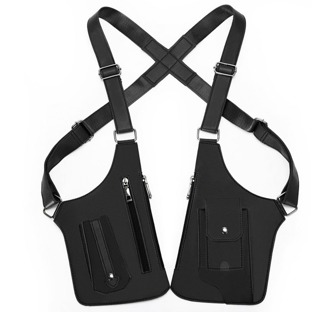 Men's Crossbody Bag – for Travel & Work, Armpit Vintage Underarm Messenger Pack | Bag Vero – detail view 6
