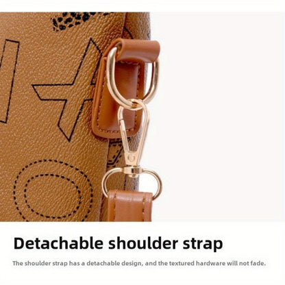 Set of 6 Women'S Bags - Spacious Vintage Collection Including Shoulder Bag, Crossbody Bag, Tote, And Purse