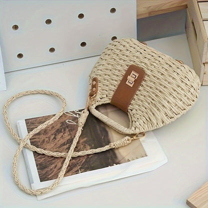 Crossbody Bag for Women – Straw, Polyester, Lightweight, for Travel & Everyday Use | Bag Vero – detail view 4
