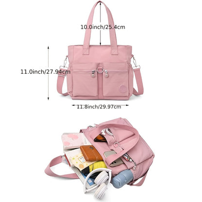 New Style Casual Large Capacity Messenger Bag Commuter Shoulder Bag School Season Student Backpack Fashionable And Versatile, Travel Bag, Work Bag, Bags, Messenger Bag, Adjustable Strap, Casual Commuter Handbag, Simple Classic Casual Shoulder Bag