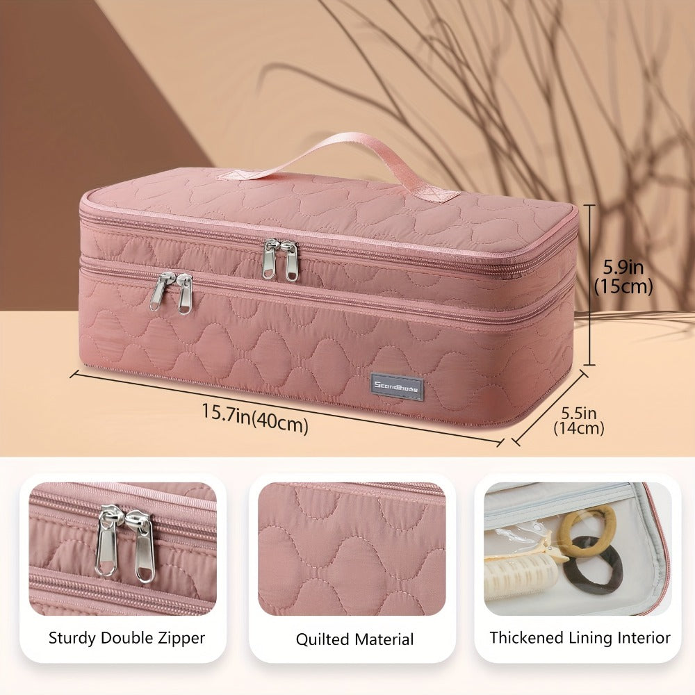 Lychii Double-Layer Travel Carrying Case Bag, Shark Flexstyle Carrying Case for Revlon One-Step Hair Dryer/Volumizer/Styler