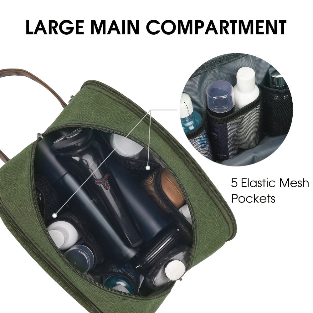 Travel Toiletry Bag – Canvas, Large Capacity, for Travel | Bag Vero – detail view 11
