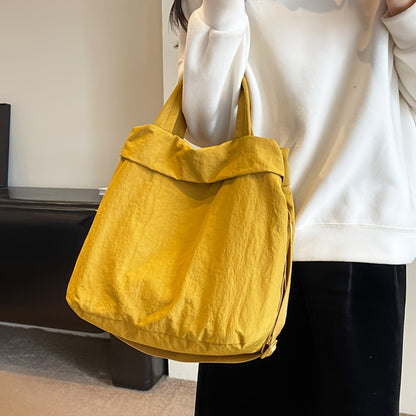 [Stylish Casual Nylon Bag] Stylish Casual Nylon Bag Lightweight Large-Capacity Nylon Shoulder Bag - Women's Stylish Casual Crossbody Bag for College And High School Students - Everyday Commuting Tote Bag