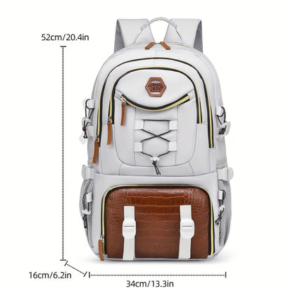 Large Capacity Backpack with Separate Shoe Compartment - Durable, Easy-to-Clean, Multiple Compartments for Business Trips, Daily Use & Outdoor Travel - Holiday Gift, Adjustable Strap, Lightweight, Laptop Compartment, Travel Gear