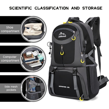 Travel Backpack – 60L, Large Capacity, Waterproof, for Travel & Work | Bag Vero – detail view 10