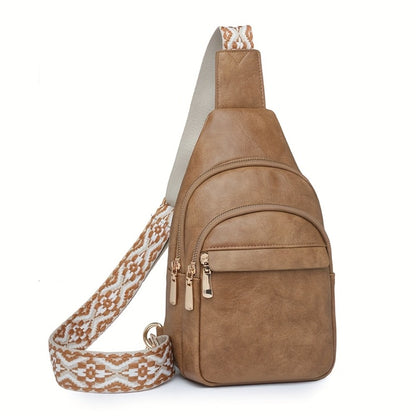 1pc Small Sling Bag for Women Men Crossbody Trendy Belt Bag Crossbody Shoulder Tote Blet Bags Backpack Belt Bag Travel Purse High-quality PU