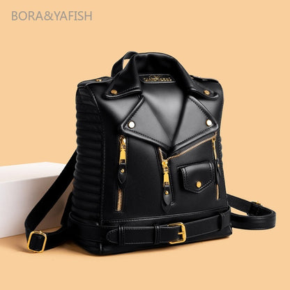 Cross-Border Backpack 2026 New Women'S Bag European And Soft Textured Jacket Backpack Fashionable Versatile Backpack