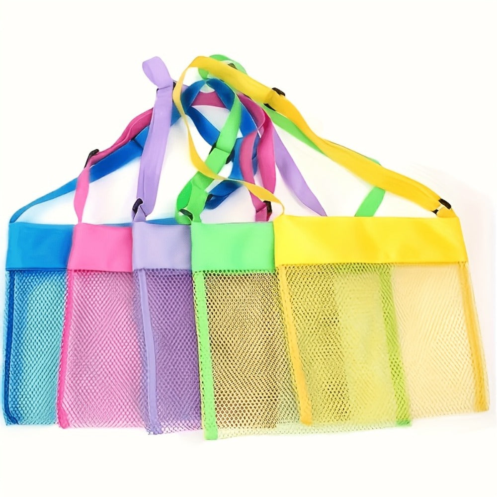Tote Bag for Women – 6 Pack, Mesh Beach Pack Adjustable Colorful | Bag Vero – detail view 4
