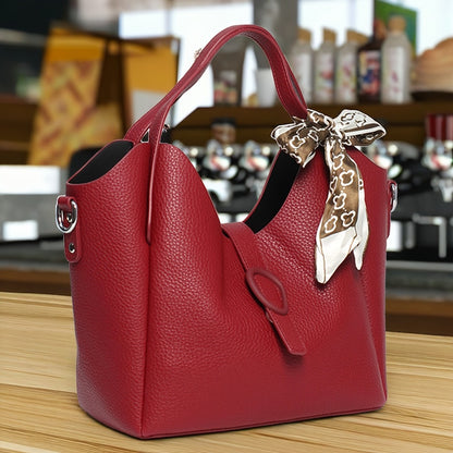 [Versatile Handbag] Versatile Elegant Hand-held Bag | High-end Commuting Crossbody Hand-carried Dual-purpose Fashionable Single-shoulder Handbag, Shopping Bag