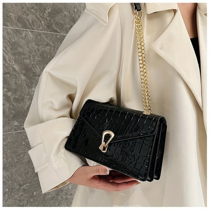 Crossbody Bag for Women – Crocodile Pattern Vintage Detachable Strap | Bag Vero – detail view 23