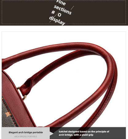 PU Fashionable Large Capacity Women's Handbag, High Quality Fabric, Durable, Can Be Carried As A Shoulder Bag or Messenger Bag, Suitable As A Gift.