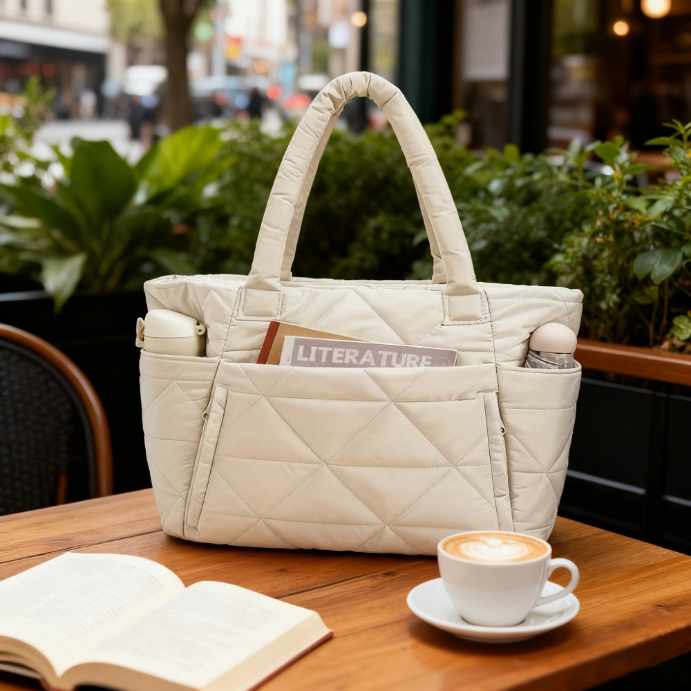 Tote Bag for Women – Quilted, Large Capacity, for Travel & Work | Bag Vero – detail view 8
