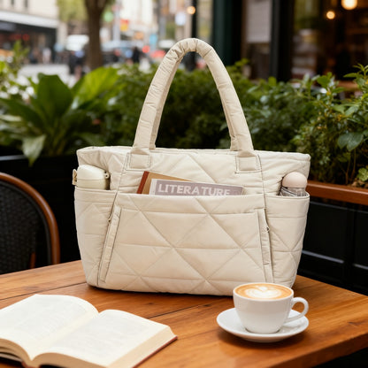 Tote Bag for Women – Quilted, Large Capacity, for Travel & Work | Bag Vero – detail view 8