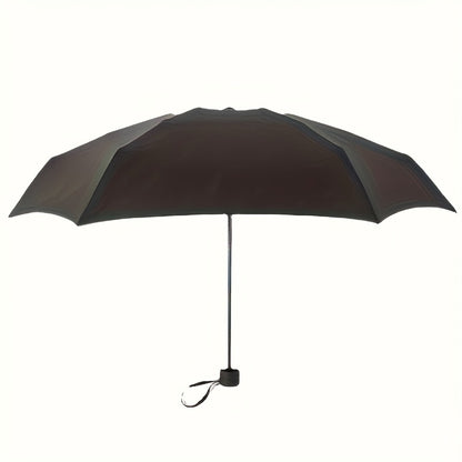 Small Sun Umbrella, Travel Umbrella, Compact Ultra Lightweight Portable Waterproof Folding Umbrella With 6 Reinforced Ribs For Enhanced Sunlight And UV Protection, Suitable For Both Sunny And Rainy Days With Casual, Minimalist And Stylish Design.