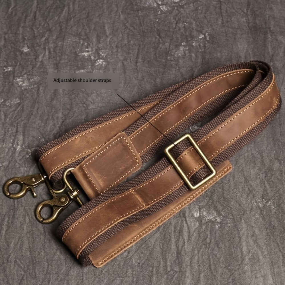 Gym Duffel Bag – Genuine Leather, Large Capacity, Multi-Pocket, for Travel & Work | Bag Vero – detail view 23